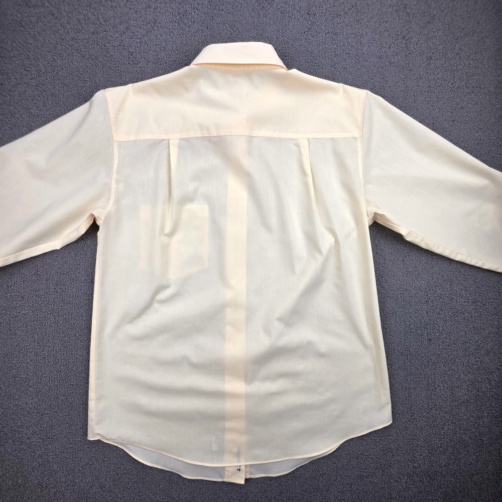 Foxcroft Wrinkle Free Button Down Shirt Womens Yellow Classic Professional Sz 8 - Picture 3 of 8